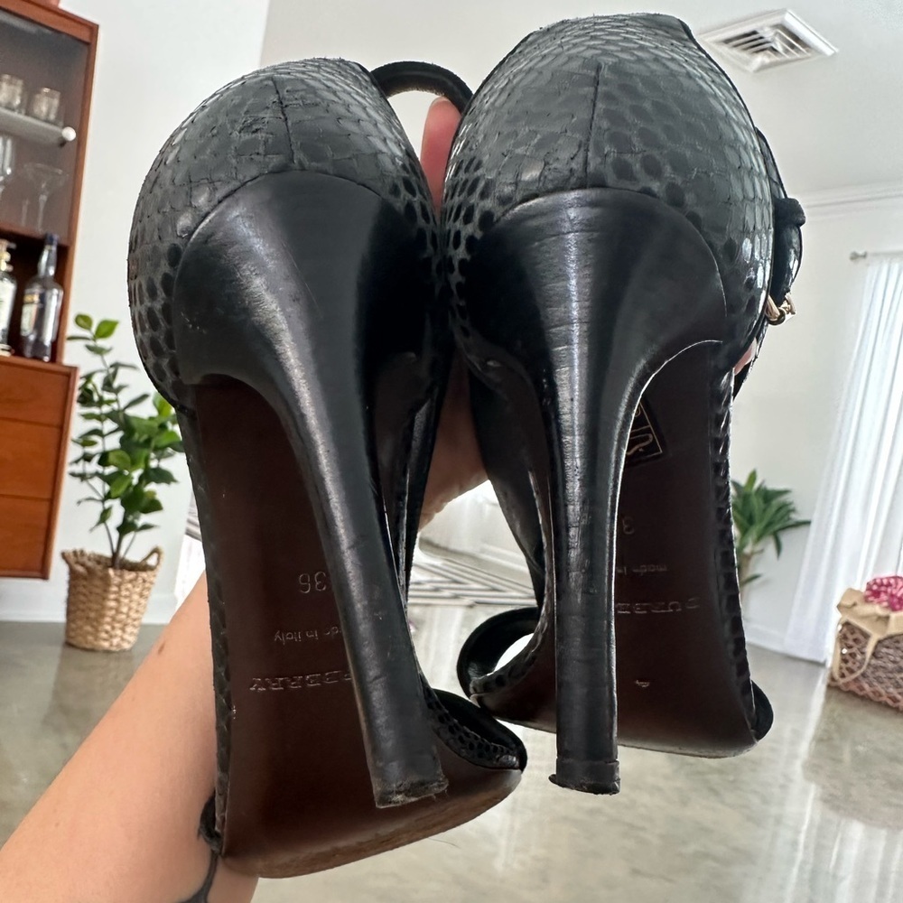 Burberry Prorsum Snakeskin Heels - Picture 7 of 11